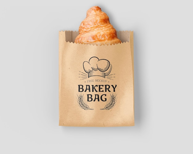 PSD bakery bag mockup