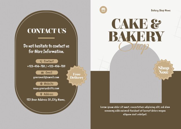Bakery Bifold Brochure 1