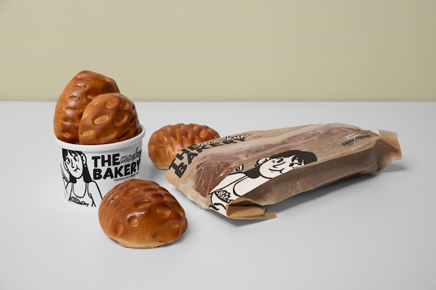 Bakery branding mockup design