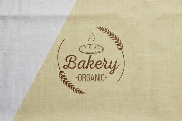 Bakery goods concept with mock-up