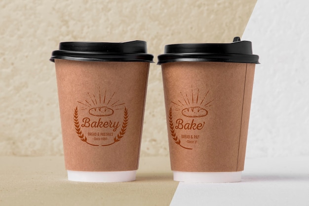 Bakery goods concept with mock-up