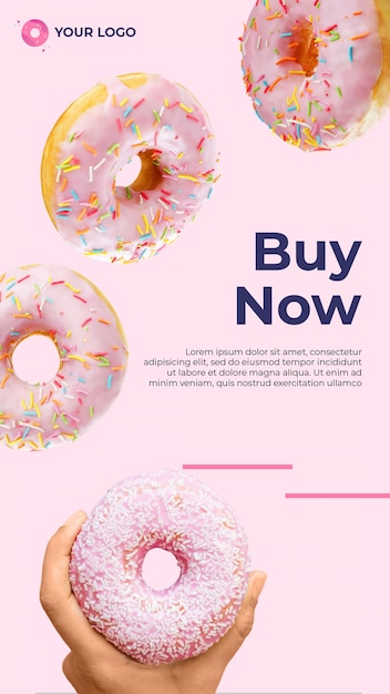 PSD bakery insta post template