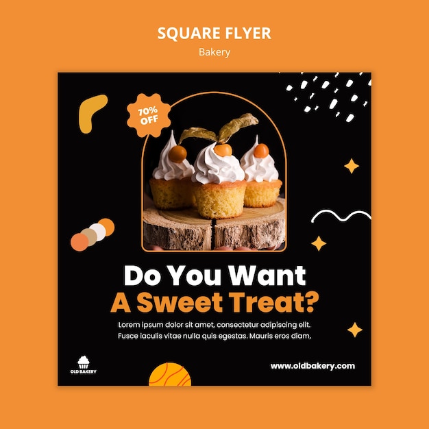 bakery shop print template