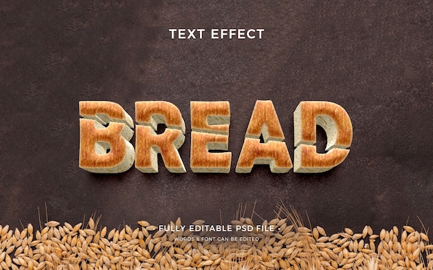 PSD bakery text effect