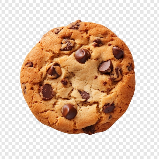 PSD baking delicious chocolate chip cookies isolated on transparent background