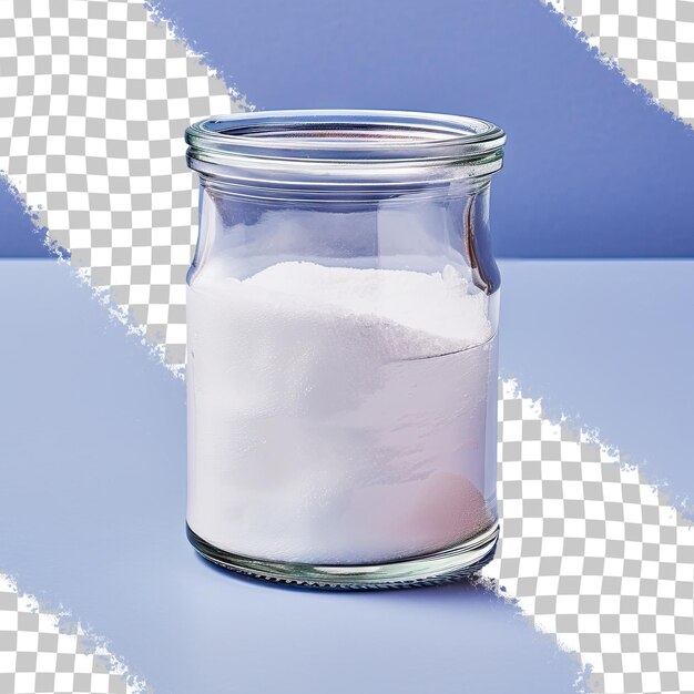 PSD baking soda stored in glass