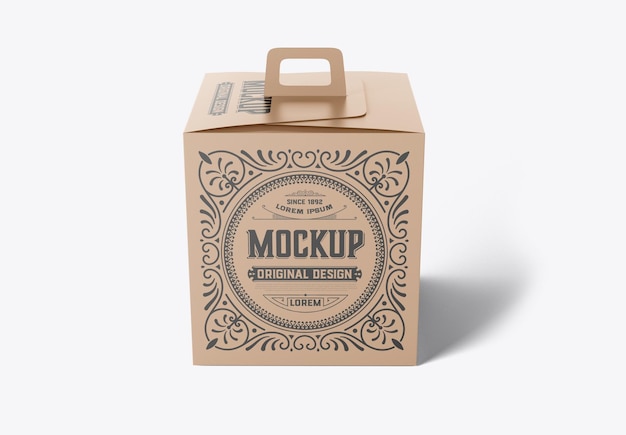 Bakkerij kraft box mockup