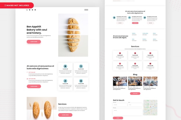 Bakkerij landing page design