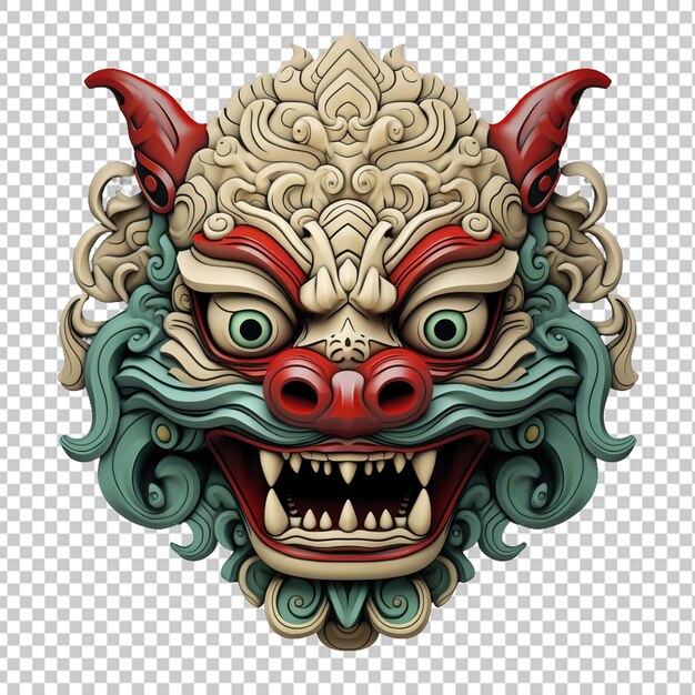 PSD balinese mascot logo