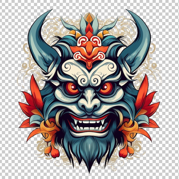 PSD logo della mascotte balinese