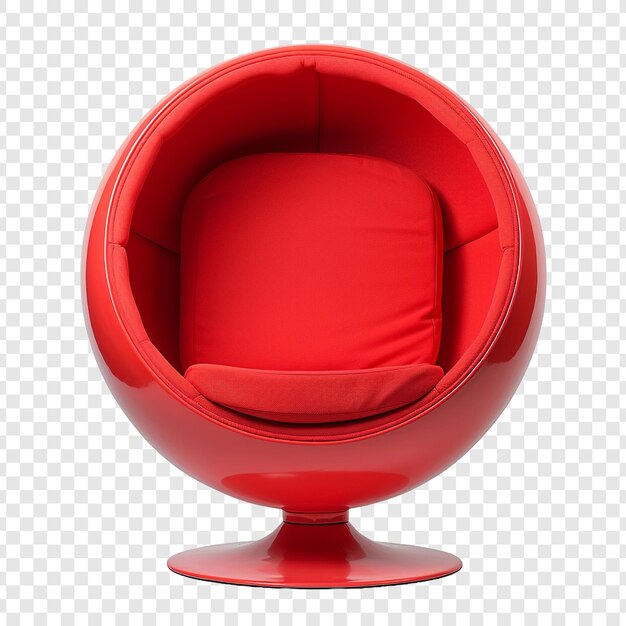 PSD ball chair isolated on transparent background