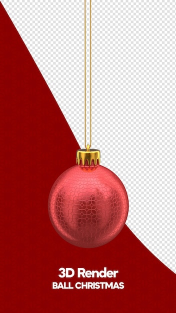 ball christmas baubles in realistic 3d render