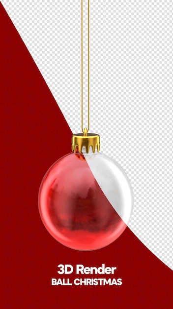 ball christmas baubles in realistic 3d render