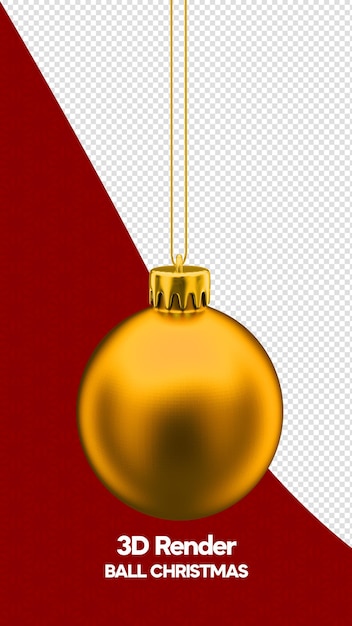 ball christmas baubles in realistic 3d render