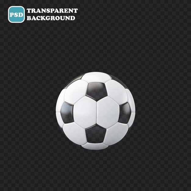Икона мяча изолирована 3d-илюстрация