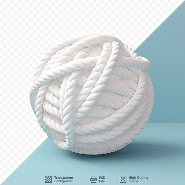 PSD a ball of rope with the words 