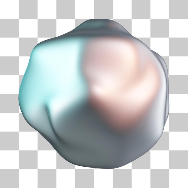 Ball of snow 3d icon