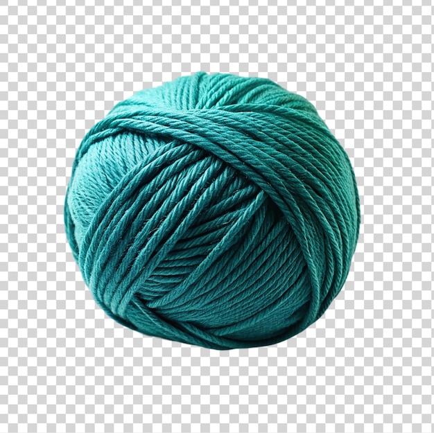 Ball of yarn for knitting on a white background