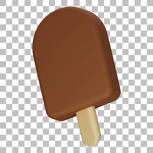 Ball3d isolated render of ice cream icon psd