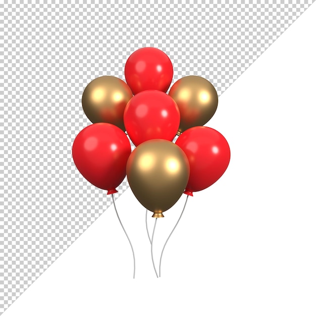 Ballon 3d illustratie weergave