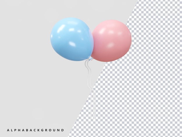 Ballon 3d-rendering vectorelement