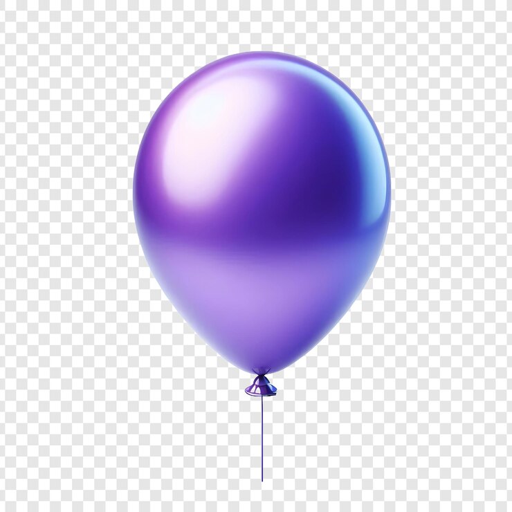 PSD ballon geïsoleerd op doorzichtige achtergrond