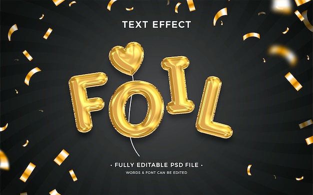 PSD ballon text effect