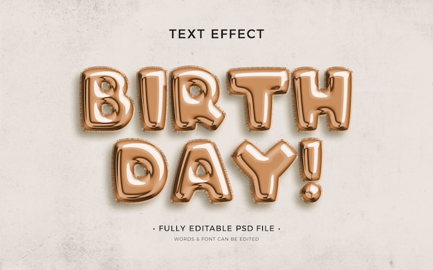 PSD ballon text effect