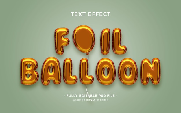 PSD ballon text effect