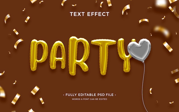 PSD ballon text effect