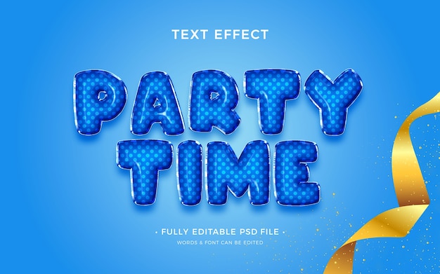 Ballon text effect