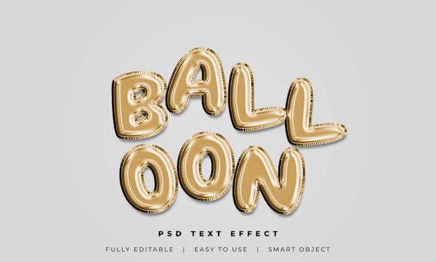 PSD balloon 3d текстовый стиль