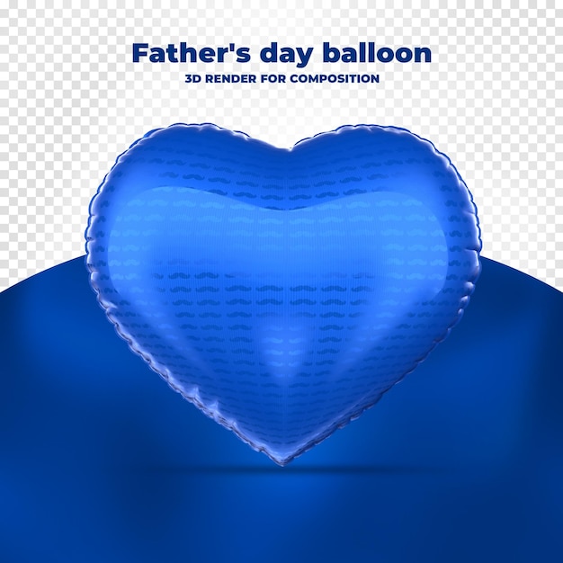 Balloon Father's day 3D render for compositon