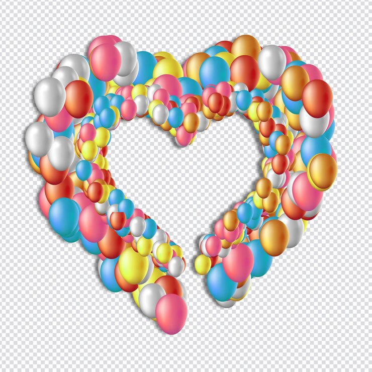 PSD balloon heart