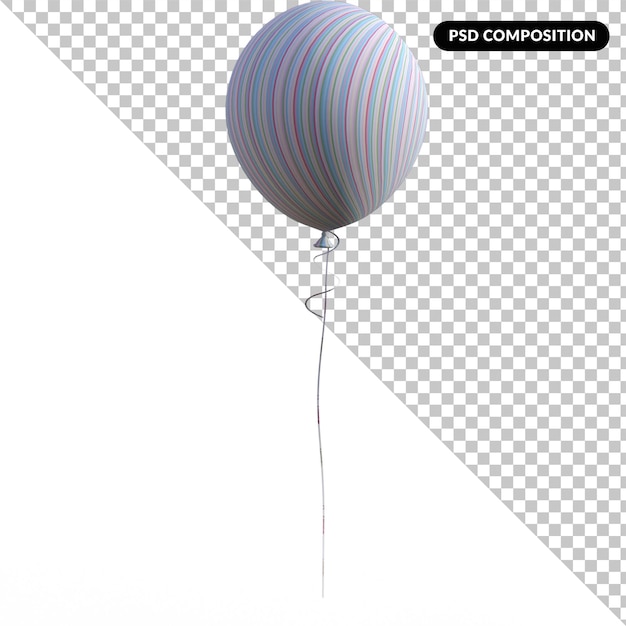 PSD balloon isolated 3d