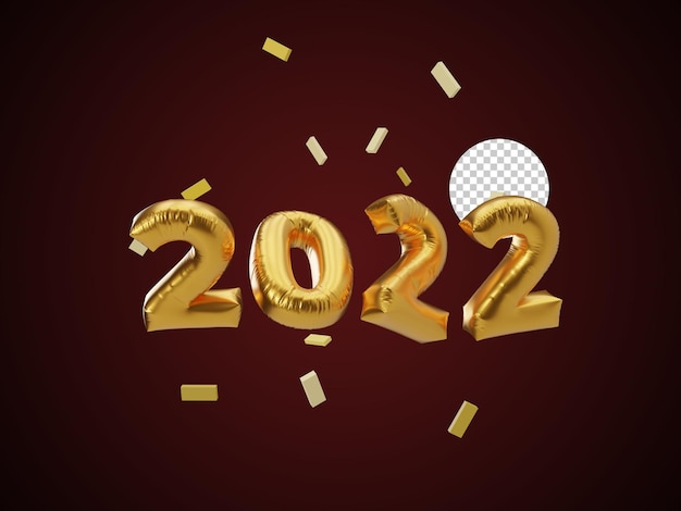 воздушный шар стиль 2022 текст 3d визуализации