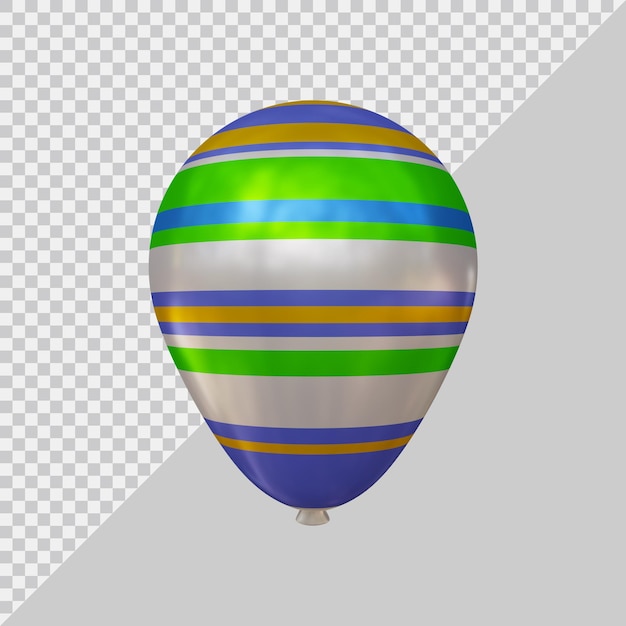 Balloon with 3d modern style