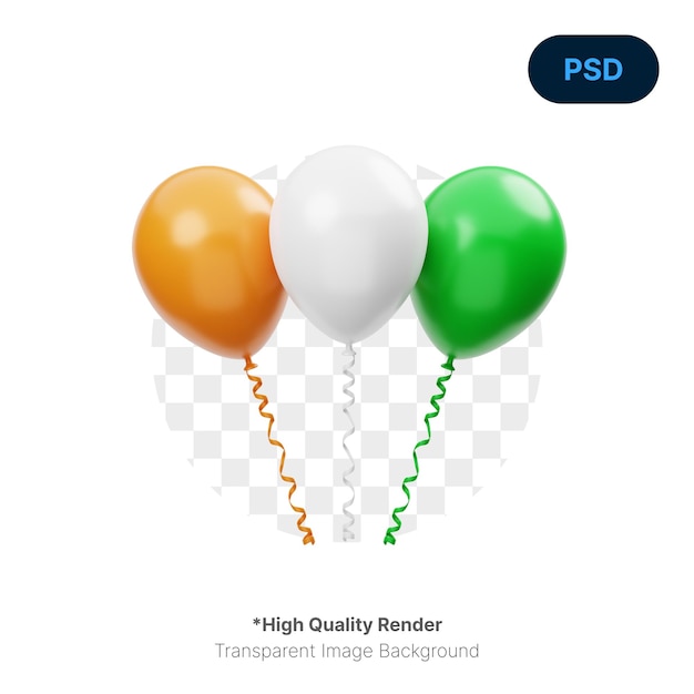 Balloons 3d icon premium psd