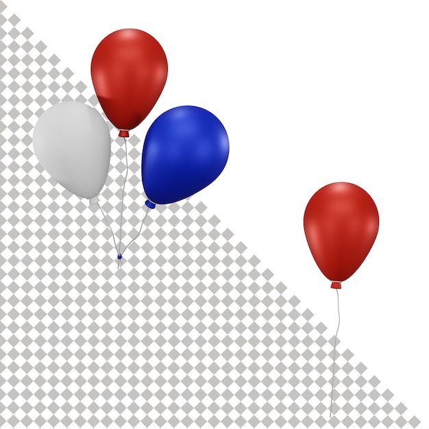 balloons 3d icon