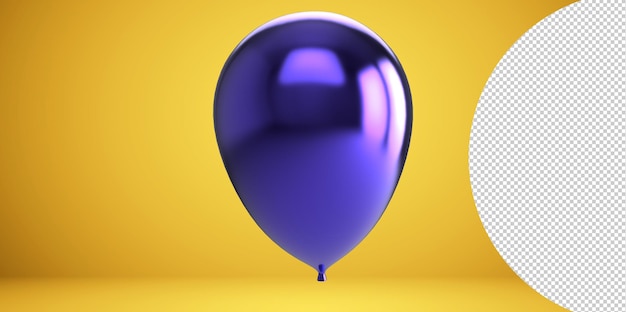 Balloons 3d render illustration for celebration or birthday party