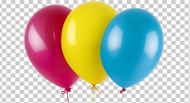 Balloons on transparent background