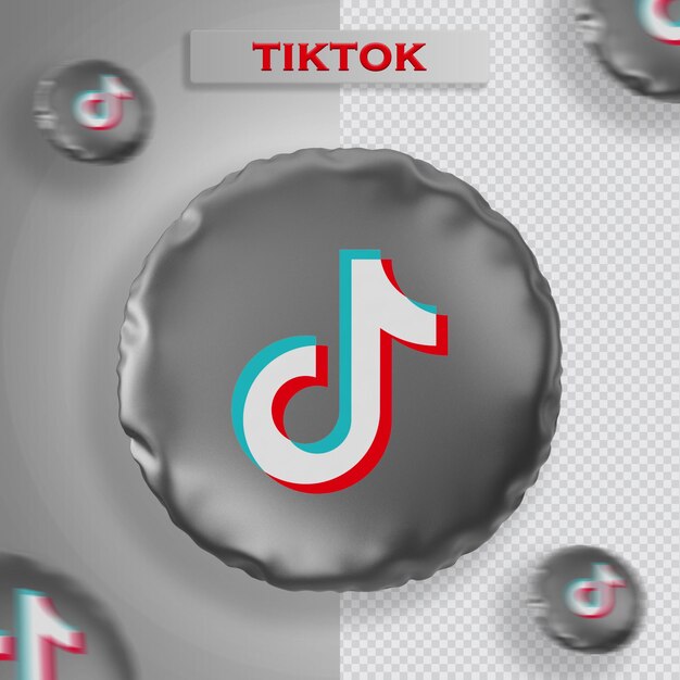 Balony Tiktok Renderowania 3d