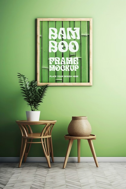 PSD bamboeframe mock-up ontwerp