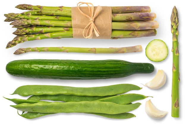 PSD bamboo shoots cucumber lentils voedselelementen png