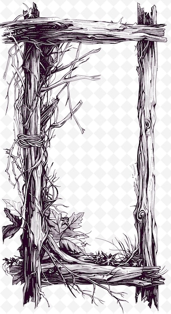 PSD bamboo with a bamboo in the background vector art illustration