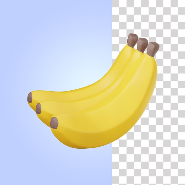 Banaan fruit 3d illustratie