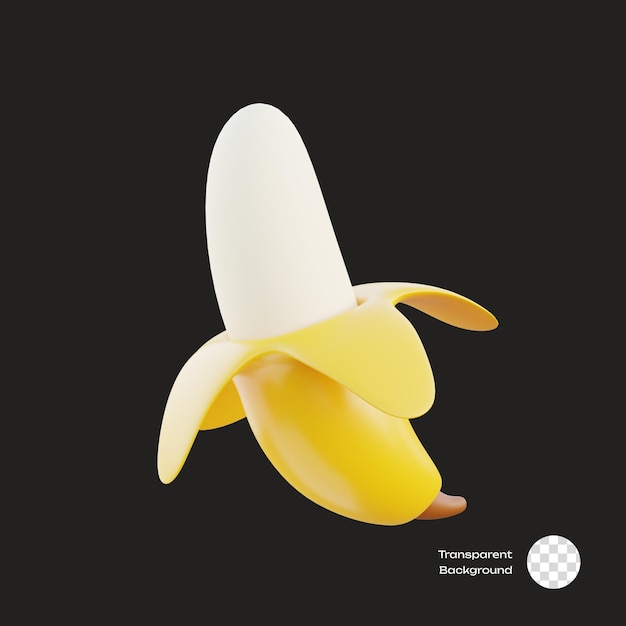 PSD banana fruit 3d icon