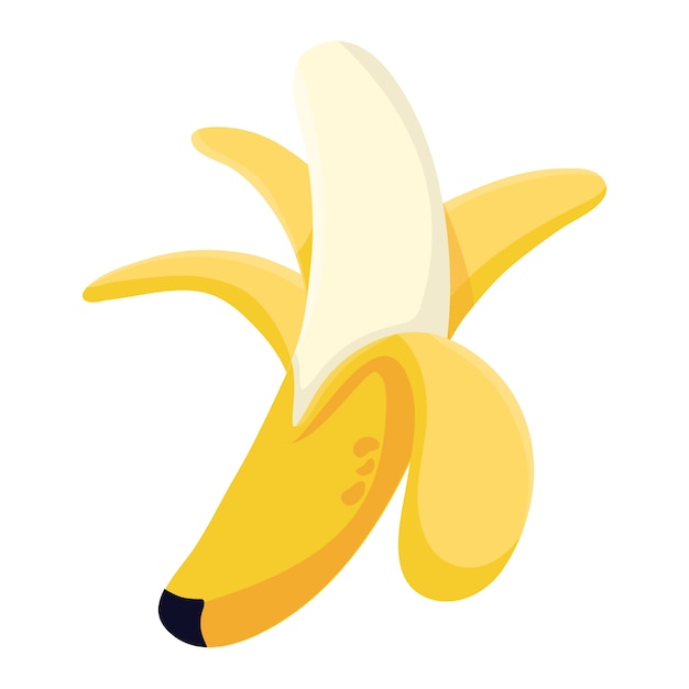 PSD banana illustration isolated