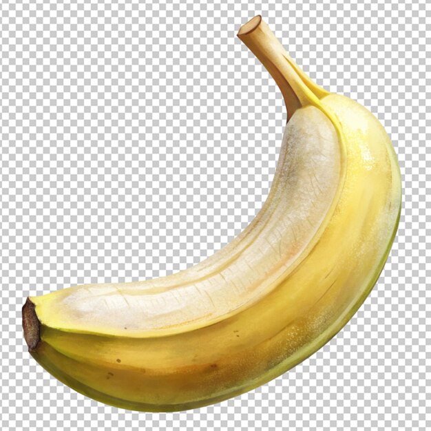 Banana isolated on transparent background