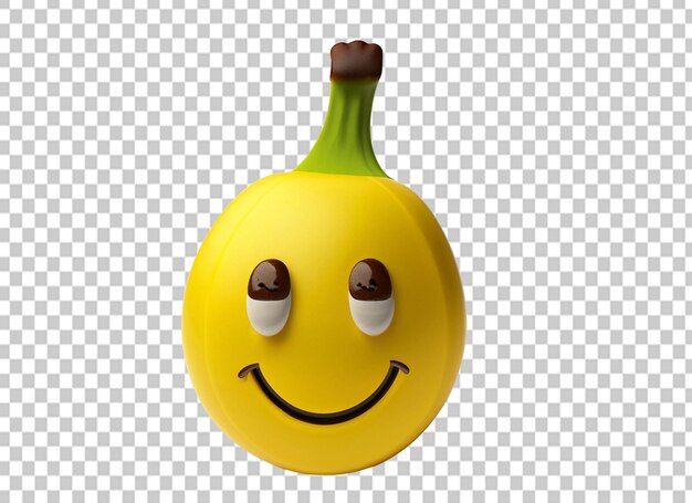 PSD banana on transparent background